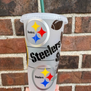 Pittsburg football Starbucks Cold Cup