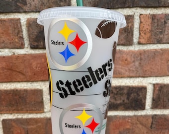 Pittsburg football Starbucks Cold Cup