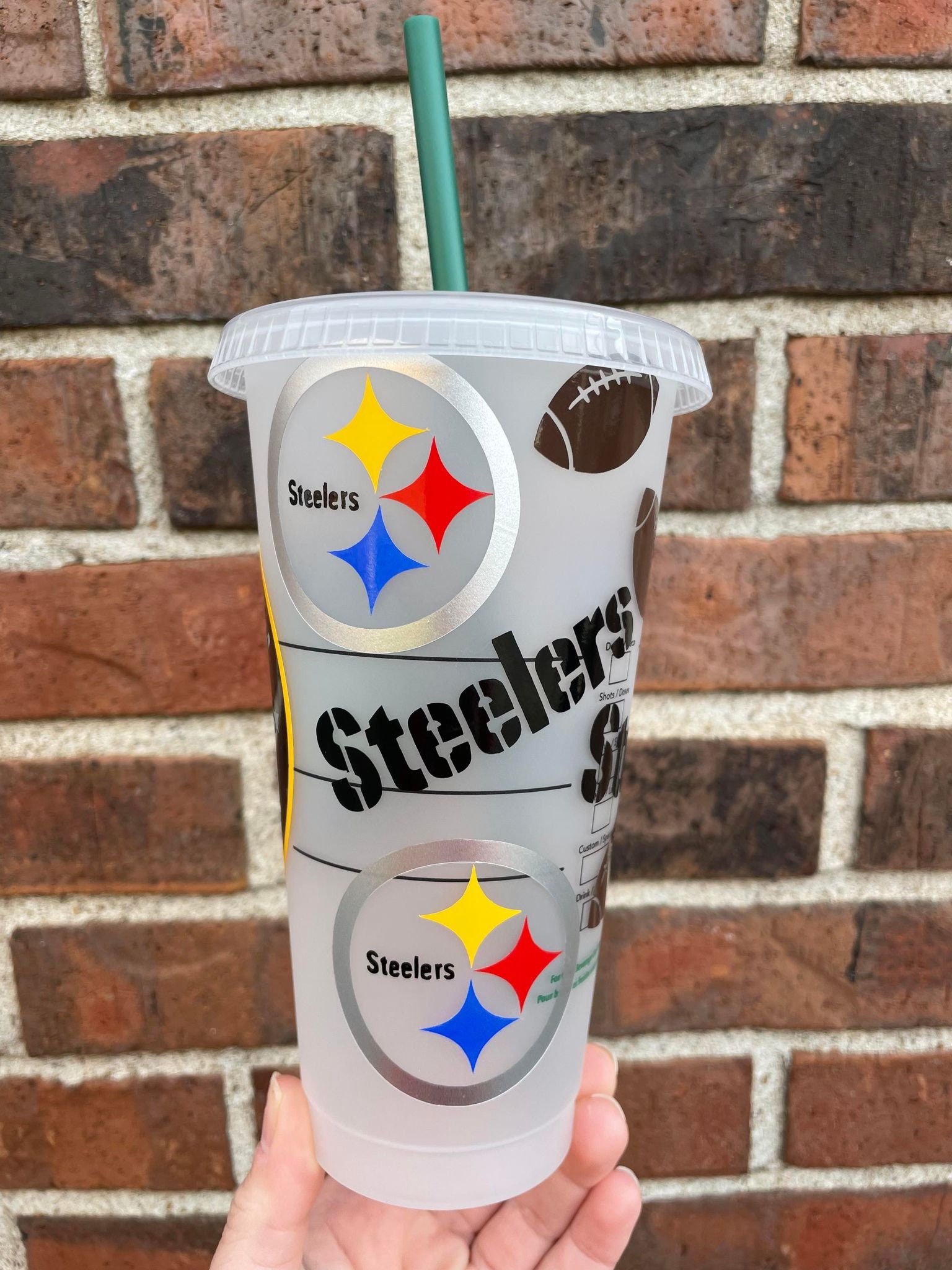 Pittsburg Football Starbucks Cold Cup 