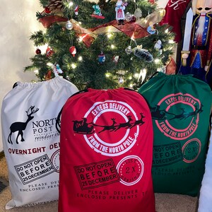 Custom Santa Sack, North Pole Sack, Custom Christmas sack, Personalized Santa Sack