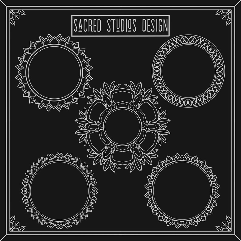 145 Mandala Stamp Set Brushes for Procreate - Etsy