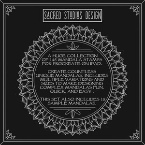 145 Mandala Stamp Set Brushes for Procreate - Etsy