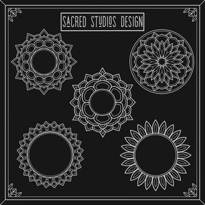 145 Mandala Stamp Set Brushes for Procreate - Etsy