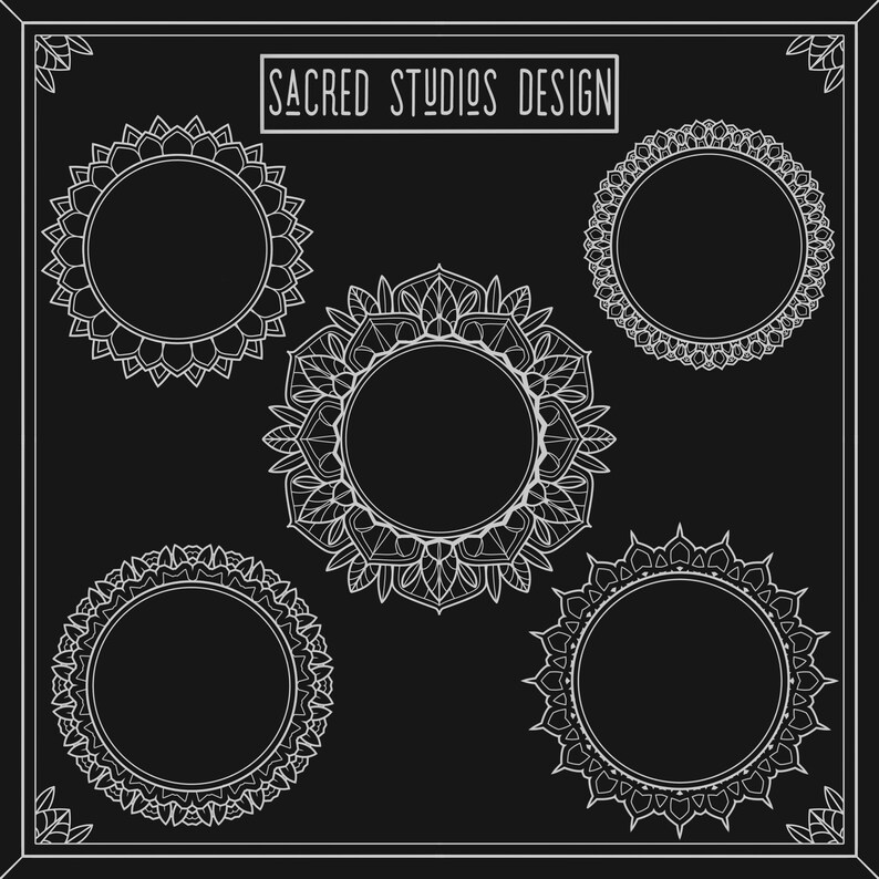 145 Mandala Stamp Set Brushes for Procreate - Etsy