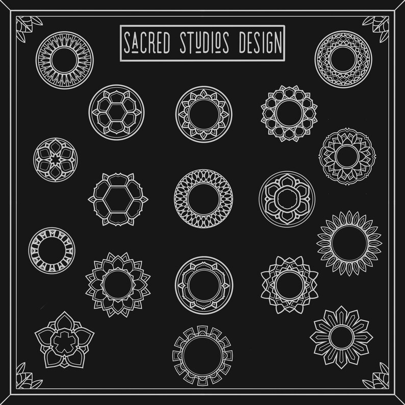 145 Mandala Stamp Set Brushes for Procreate - Etsy