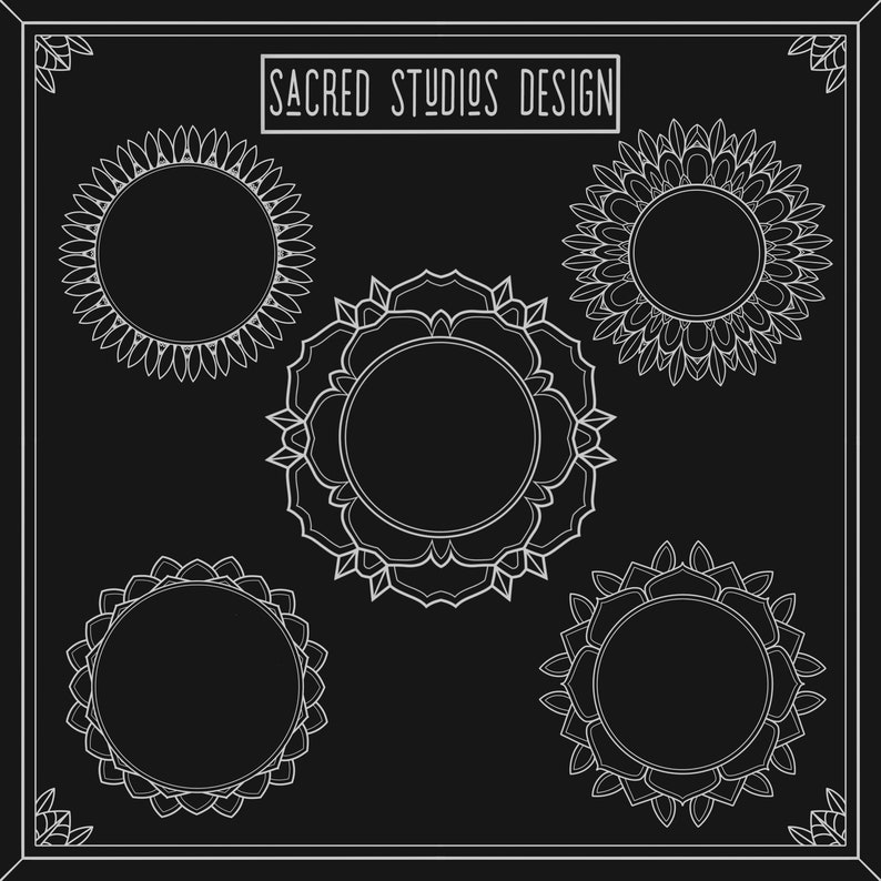 145 Mandala Stamp Set Brushes for Procreate - Etsy