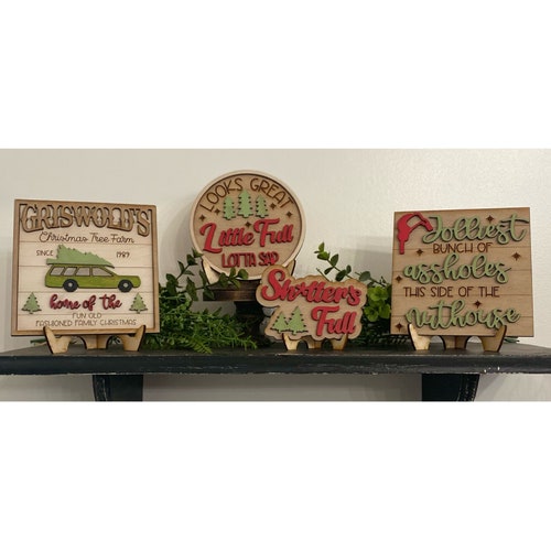 Christmas Vacation Tiered Tray Decor Griswold Decor Etsy