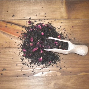 Rosie Lee Black Loose Leaf Rose Petal Infused Congou Tea Choose Bag Size/Jar