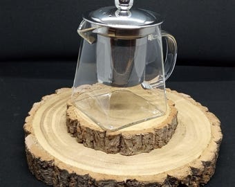 Tower Glass Teapot With Infuser, 2 Tea Samples + Tea Facts Leaflets 1000ml 750ml or 350ml