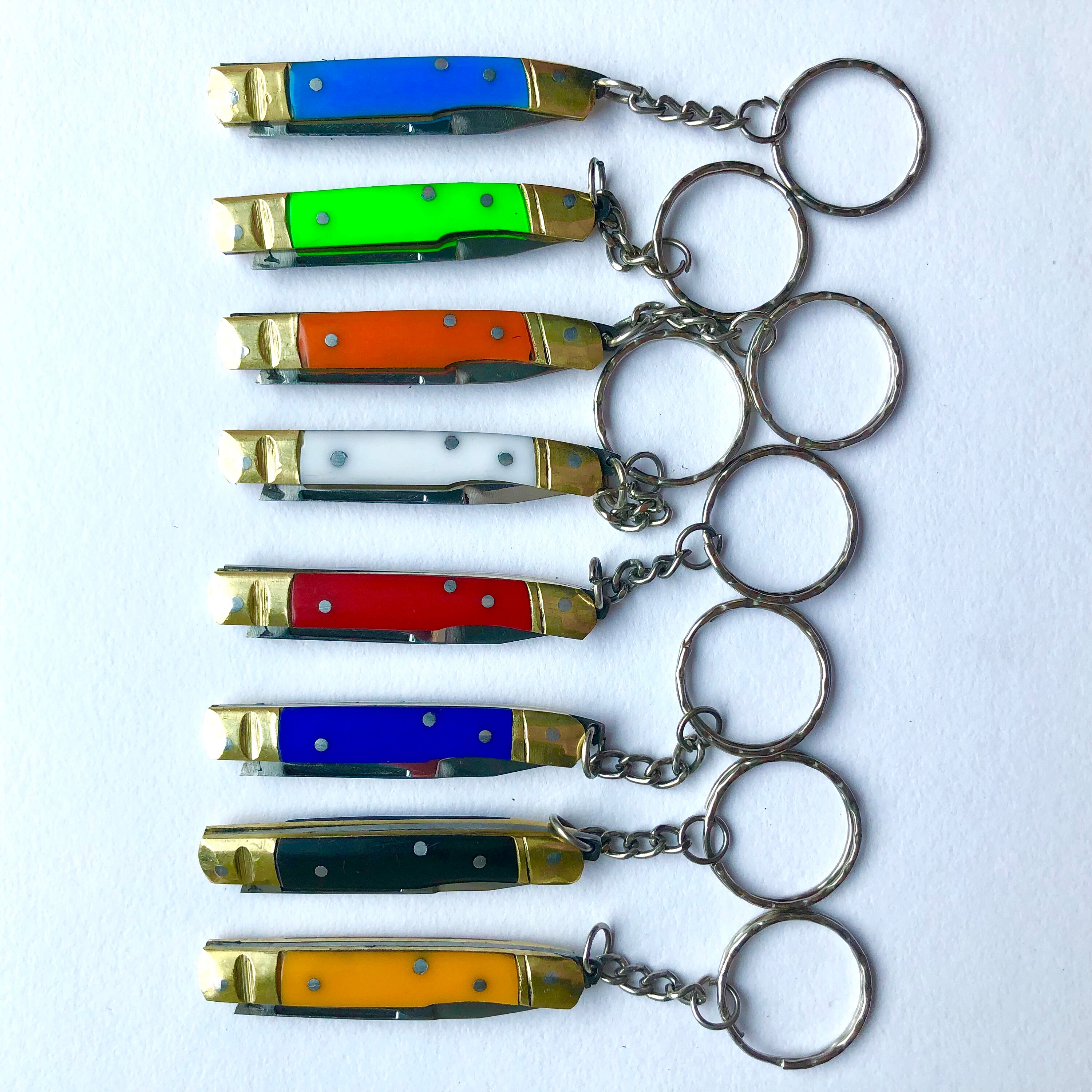 Mini Pocket Knife With Keychain Small Folding Knife Handmade Etsy