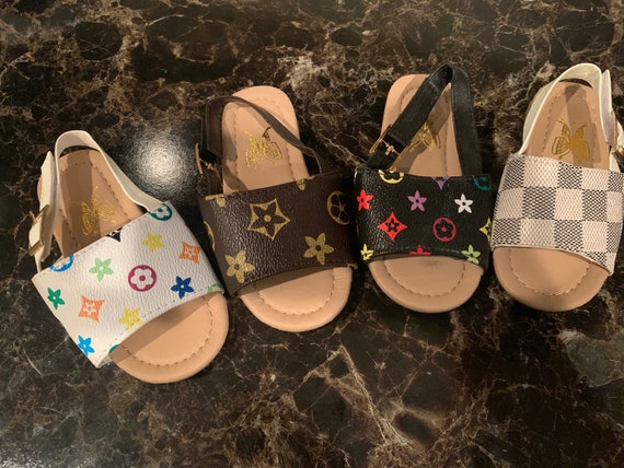 lv girl sandals