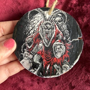 Handmade Scary Creepy Krampus Christmas Horror Ornaments, Imperfections Savings