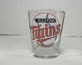 1987 MINNESOTA TWINS World Champions Shot Glass -EUC