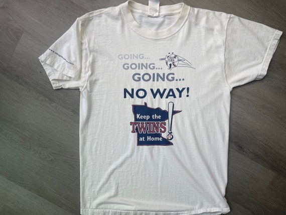 1997 RARE UNIQUE "Keep the Twins At Home" T Shirt… - image 1