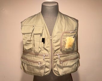 Vintage Eddie Bauer 'sea Foam' Buoyant Fishing Vest - Etsy