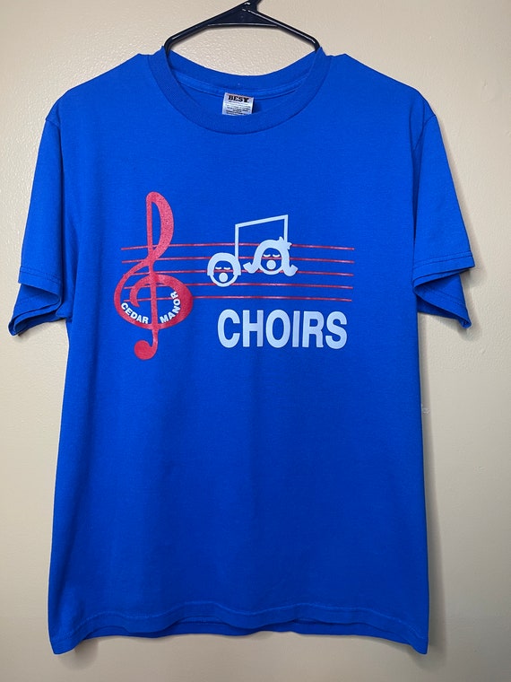 90's Vintage Cedar Manor Nursing Home Choir T Shi… - image 2