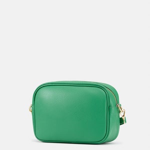 Maya Green - Leather Crossbody Bag