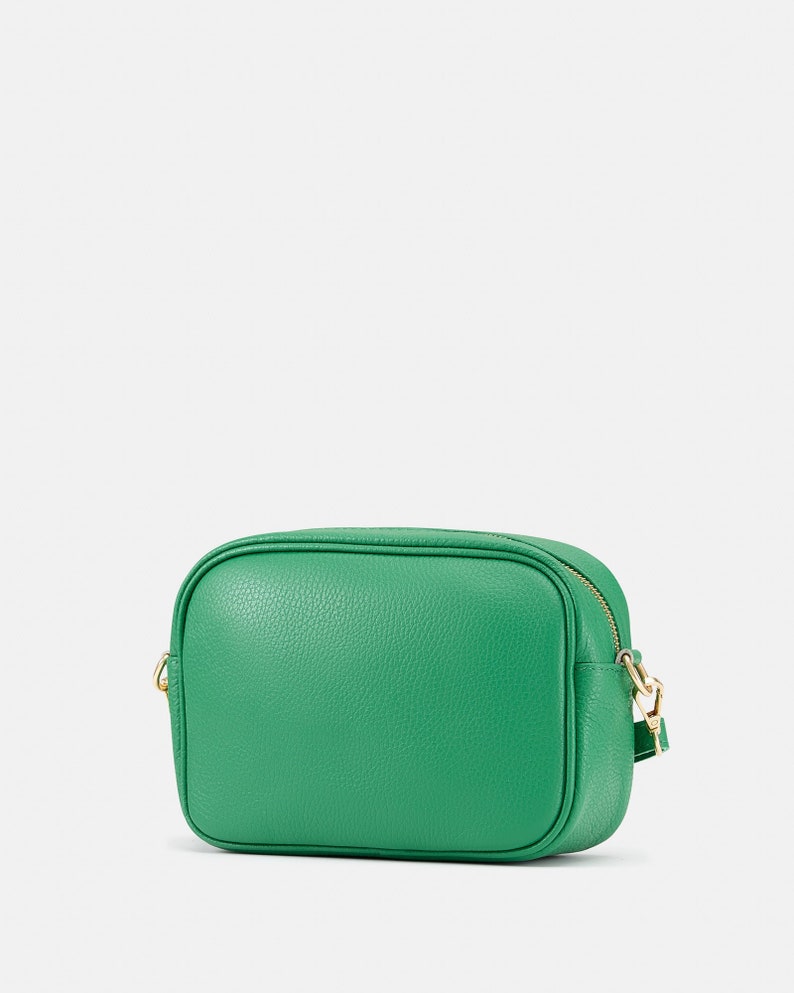 Maya Green - Leather Crossbody Bag