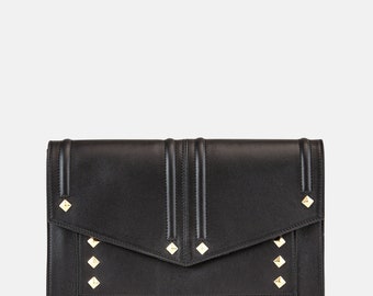 Olivia Negro - Clutch de Piel