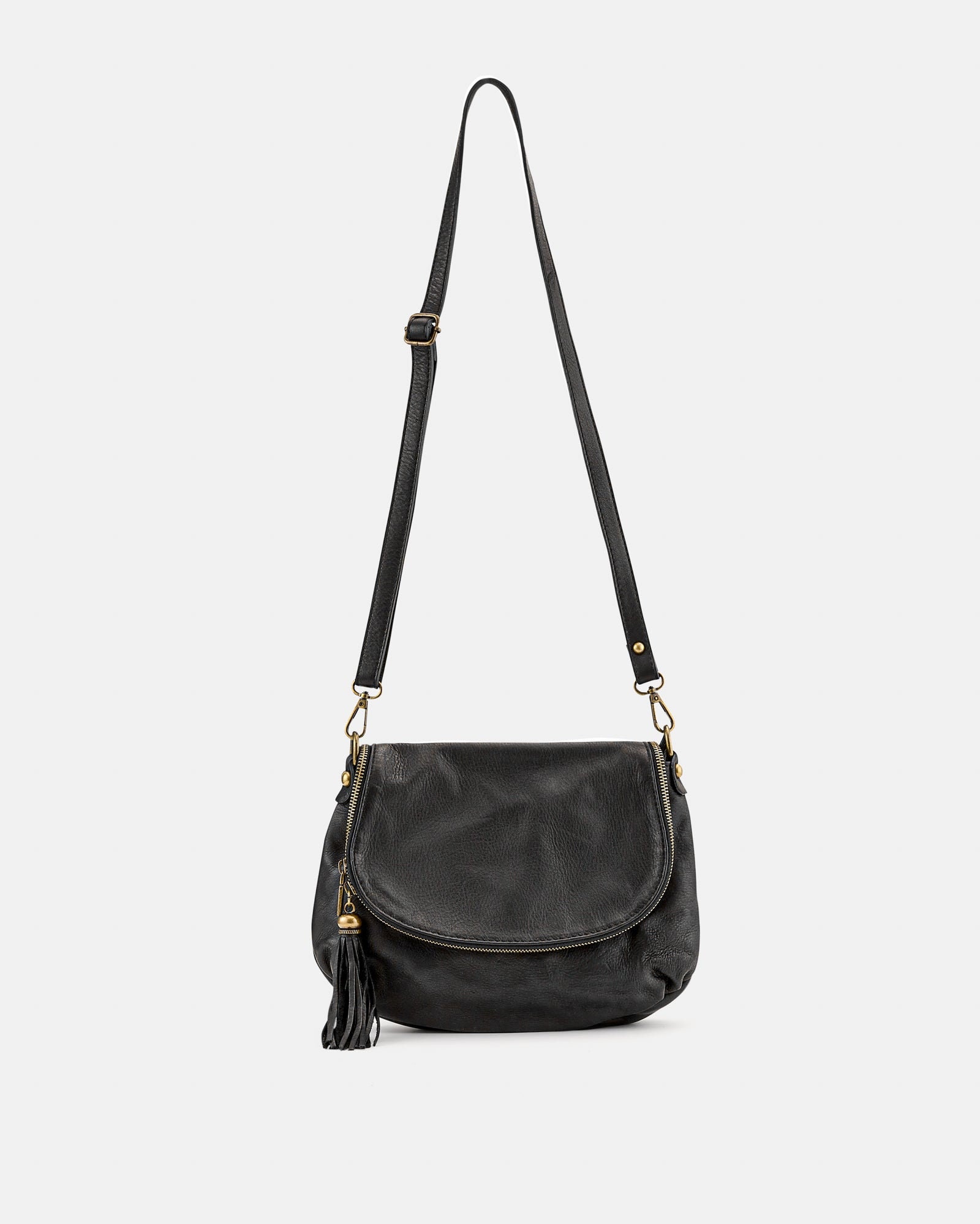Vasarino Black Soft Leather Crossbody Bag - Etsy