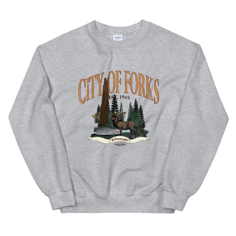 Twilight city of Forks Sweatshirt Etsy