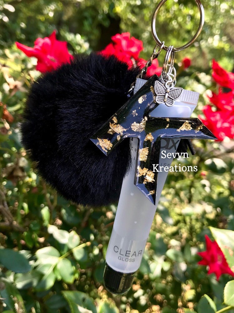 black fur keychain