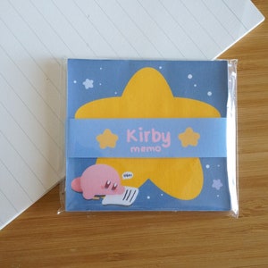 Kirby memo/ kawaii memo pad/ note pad