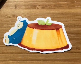 Nap-Loving Creature | Gamer Inspired Kawaii | Flan sticker