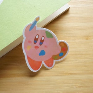 kirby sticker/ artist kirby/ holographic sticker