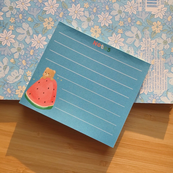 memo pad/ watermelon memo pad/ bear memo pad/ cute bear memo