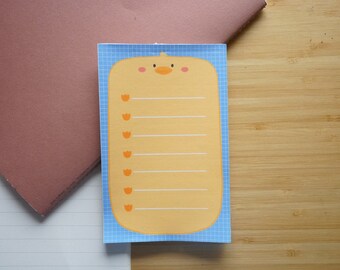 duckie memo pad/ kawaii memo pad/ cute notepad/