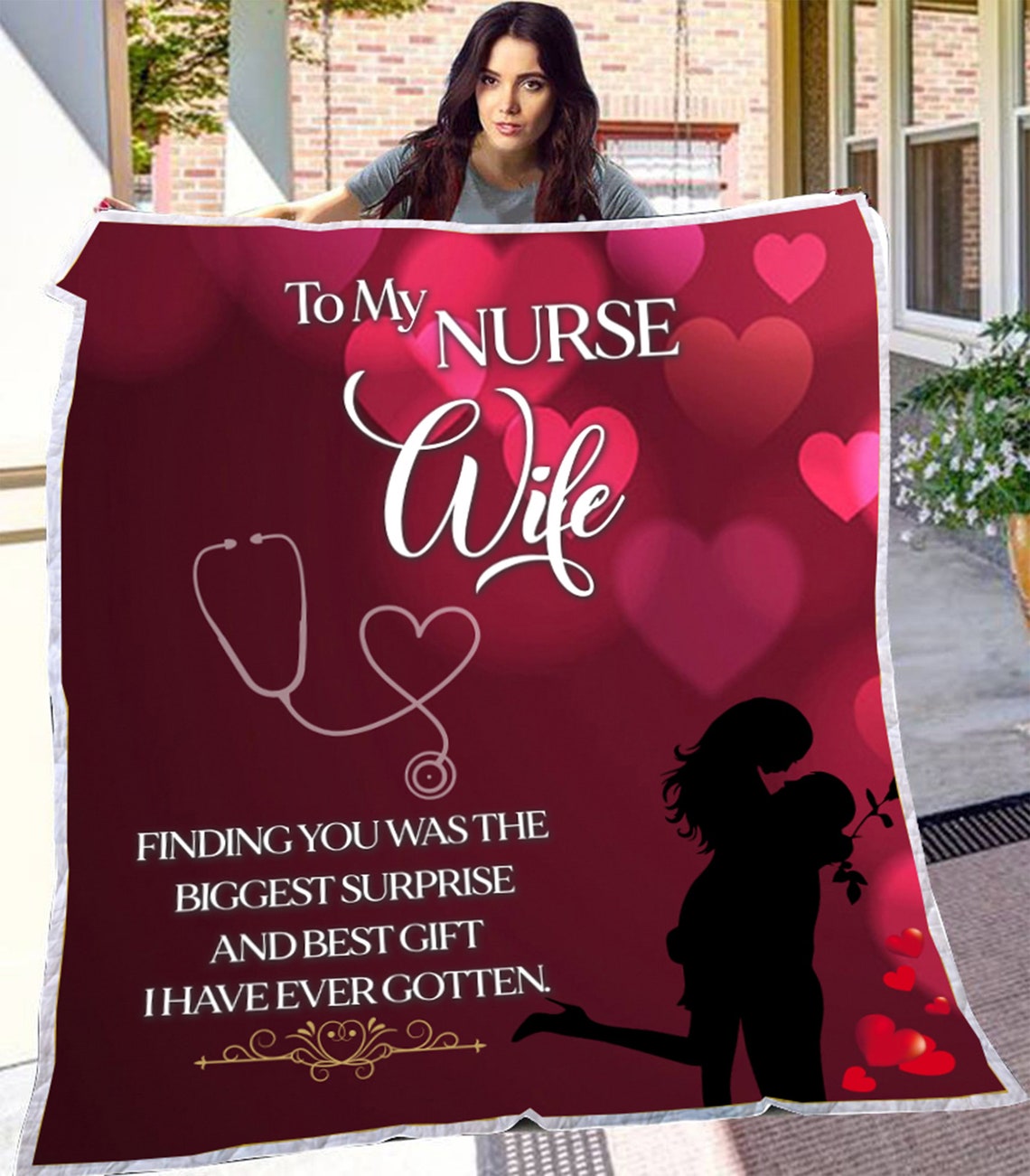 Personalized Wife Nurse Blanket Nurse Life Blanket Gift For Etsy