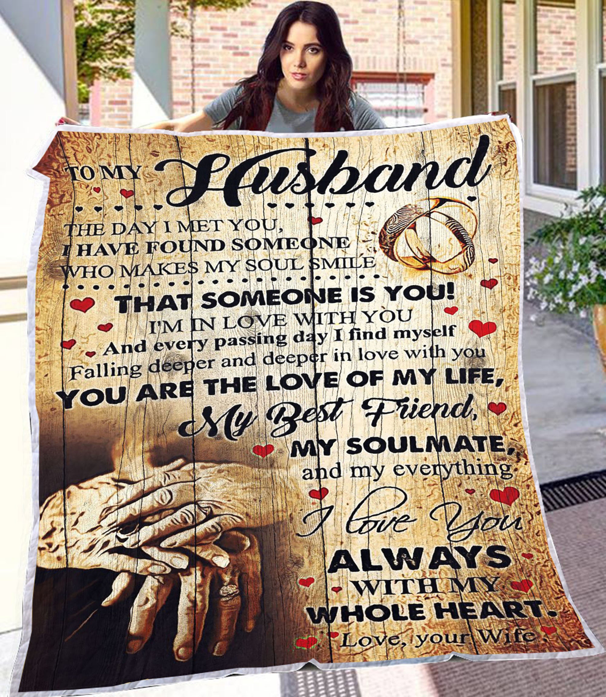 To My Husband Blanket Personalized Blanket Husband Birthday Etsy