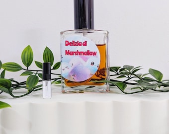 Curated Fragrance Sample: Delizia de Marshmallow by Kyse, Hand-Filled Travel Vial, Hyper-Realistic Sweet Vanilla Marshmallow Gourmand