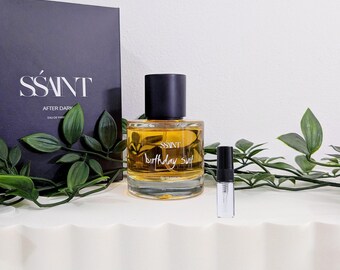 Hand-Filled Perfume Sample: Birthday Suit by SSaint, Curated Aesthetic Minimal Skin Scent, Fresh Subtle Musk Unisex Travel Vial