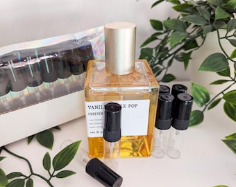 Hand-Filled Perfume Sample: Vanilla Cake Pop by Forever 21, Curated Fluffy Sweet Dessert Pound Cake Gourmand Travel Spray