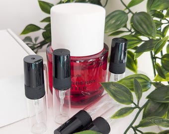 Hand-Filled Perfume Sample: Strawberry Letter by Phlur, Curated Ripe Red Strawberry Tonka Bean, Juicy Fruity Aesthetic Vial