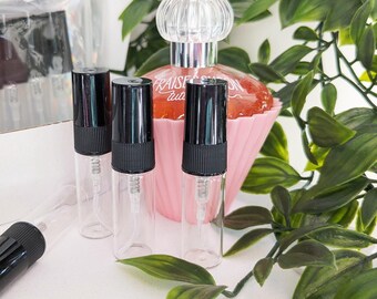 Hand-Filled Perfume Sample: Fraise Bonbon by Tutti Délices, Curated Sugared Strawberry Whipped Cream Niche Travel Spray