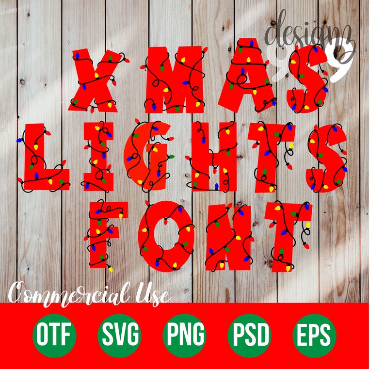 Download Christmas Letters Colored Open-Type SVG Font OTF Alphabet ...