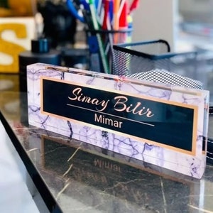 Personalized Name Plate for Desk Custom Office Decor Nameplate Sign Office Desk Name Plate Teacher Gift