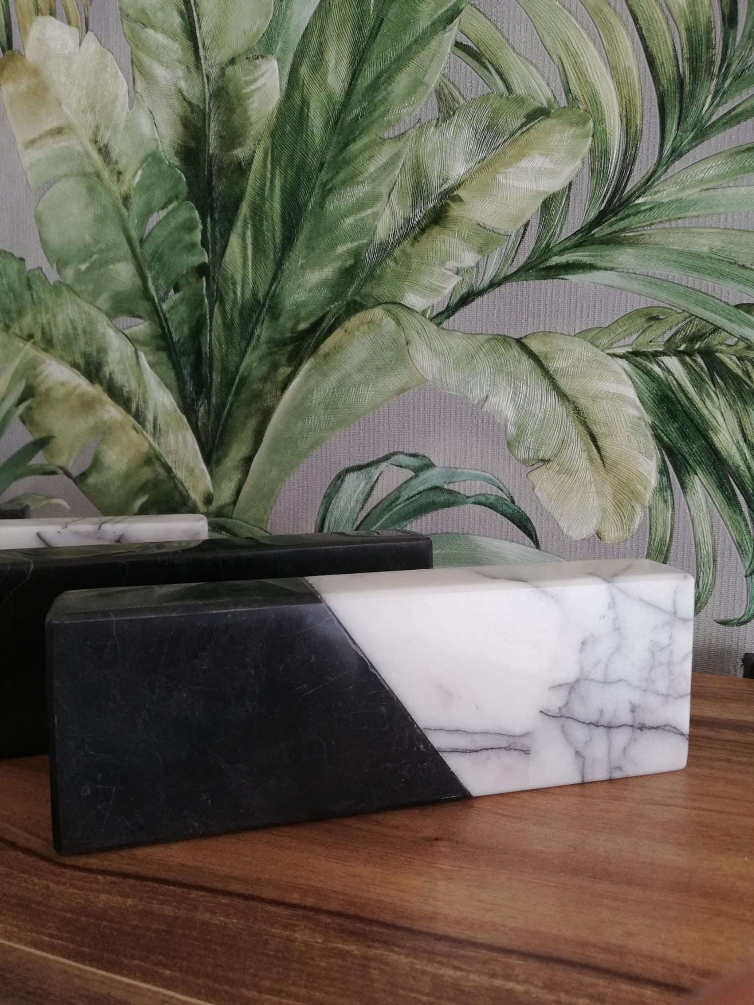 Personalized Desk Name Plate Marble, Marble Name Plate , Black White