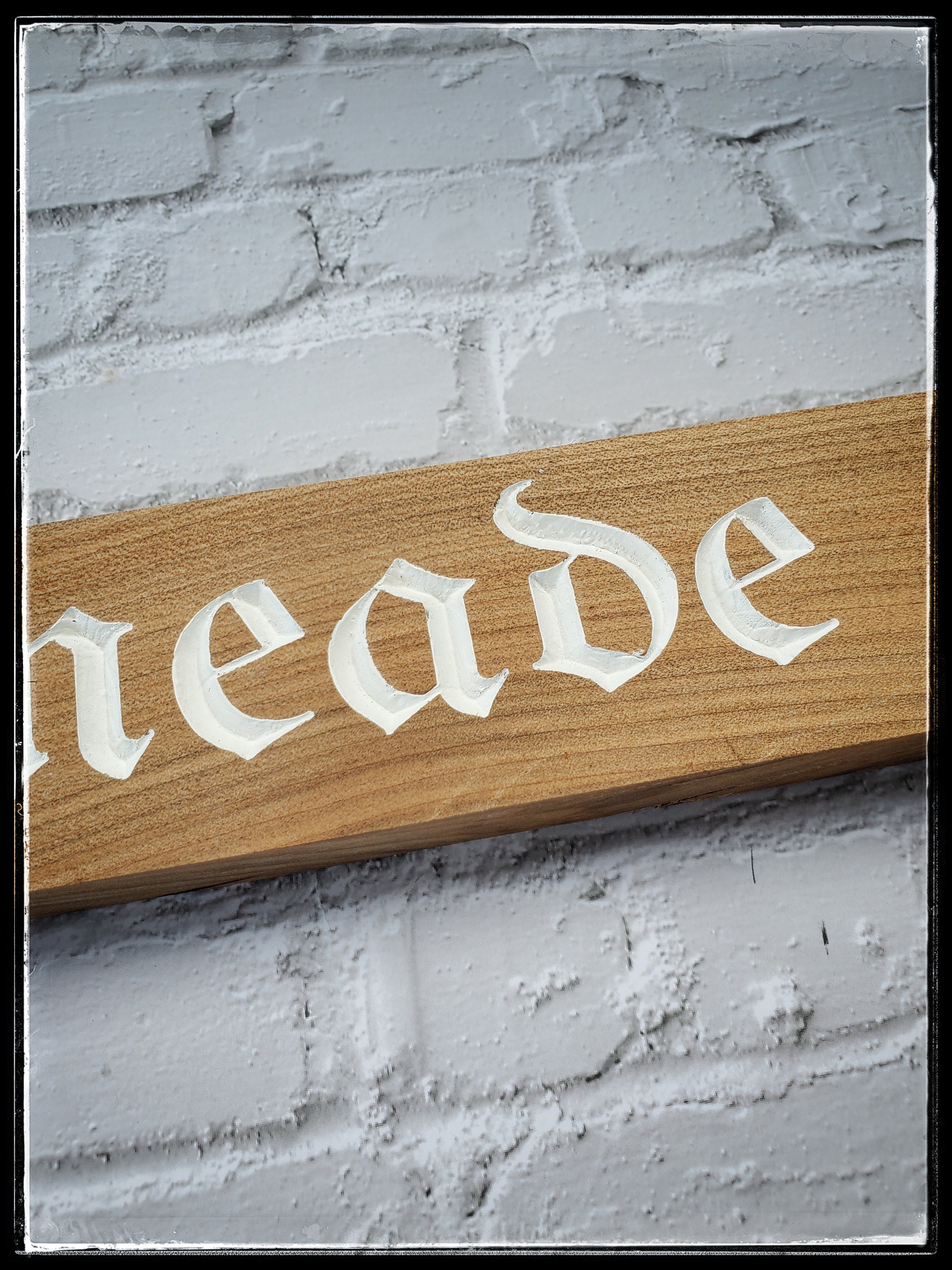 Harry Potter Hogsmeade Wooden Carved Sign Etsy