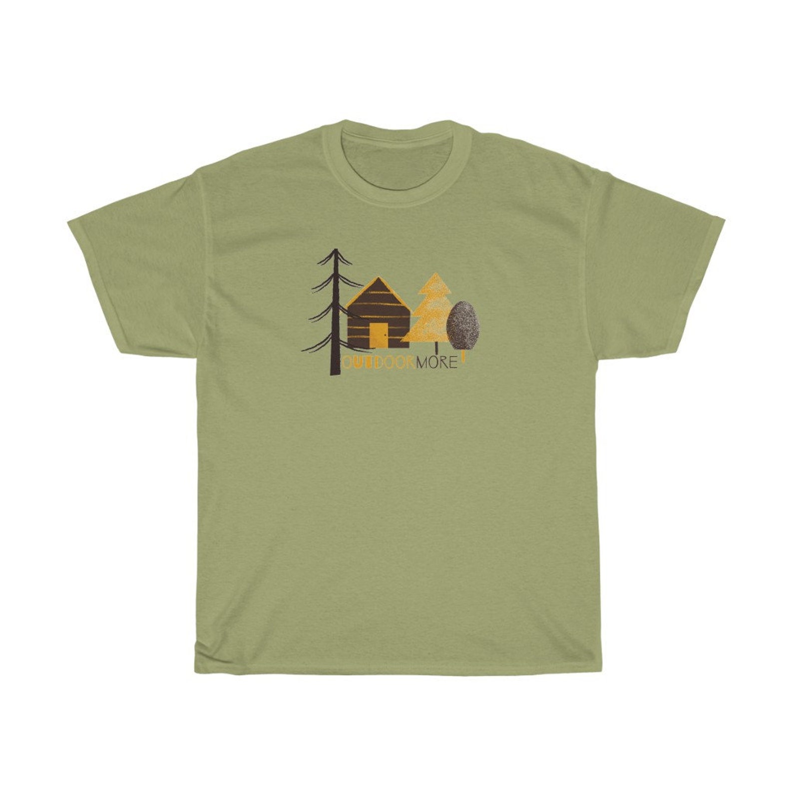 Outdoor More Design T-shirt Cabin Tee Nature shirt Camping | Etsy