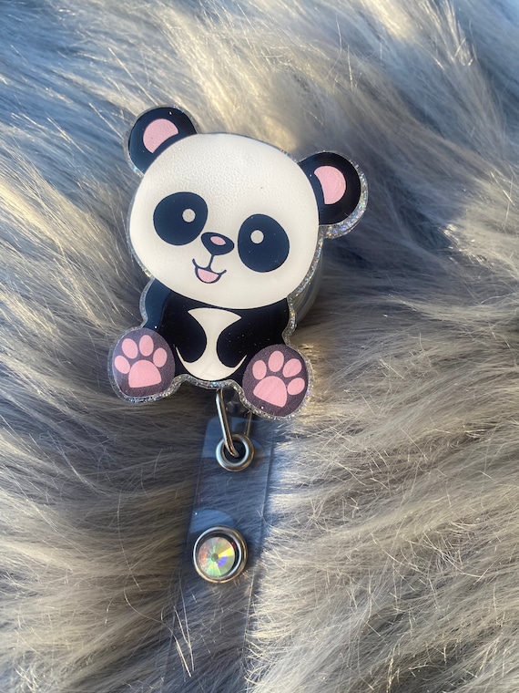 Buy Panda Interchangeable Badge Reel, Animal ID Holder, Sitting Panda  Retractable Badge Reel, Cute Baby Animal ID Holder, Teacher, Nurse Online  in India 