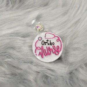 Ortho Interchangeable Badge Reel, Bone Key Card, Cirujano Ortopédico, Ortho Doctor, Funny Nurse Pun, Bone Doctor, Rn Key Card Holder
