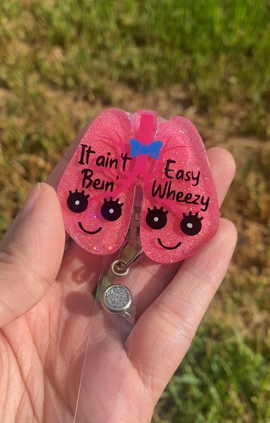 It Aint Easy Bein Wheezy Lungs Interchangeable Badge Reel Etsy