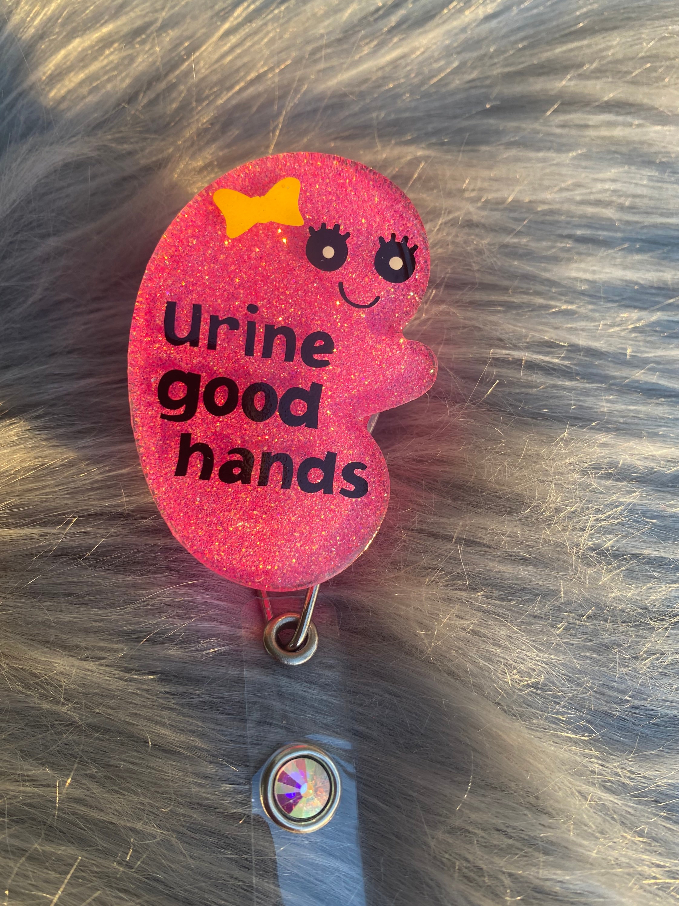 Urine Good Hands Kidney Interchangeable Badge Reel Funny Etsy