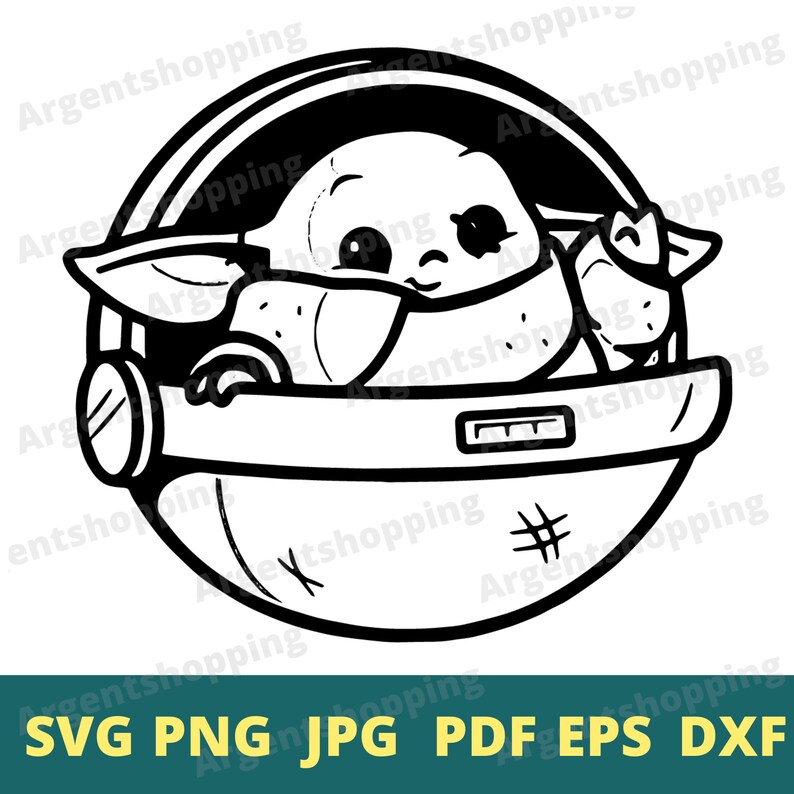 Download Clip Art Baby Alien Vector Baby Yoda Svg Star Wars Yoda Clipart Disney Movies Cricut Svg Files For Cricut And Silhouette Yoda Cut File Art Collectibles