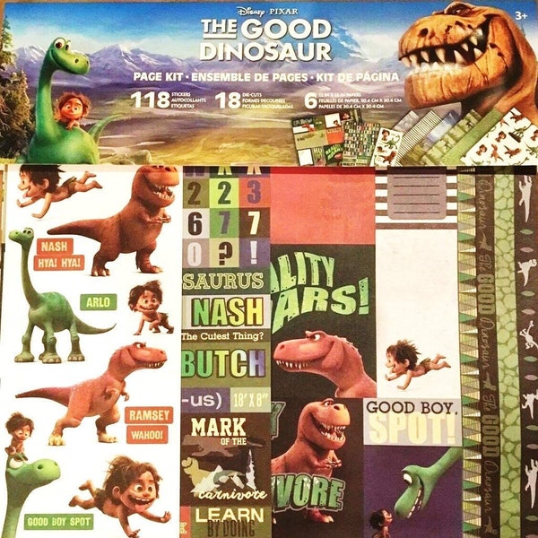 The Good Dinosaur Page Kit | Scrapbooking | Dinosaur Layouts | Scrapbook Kits | Disney Pixar Scrapbook Kits | Dinosaur Layouts | EKSuccess