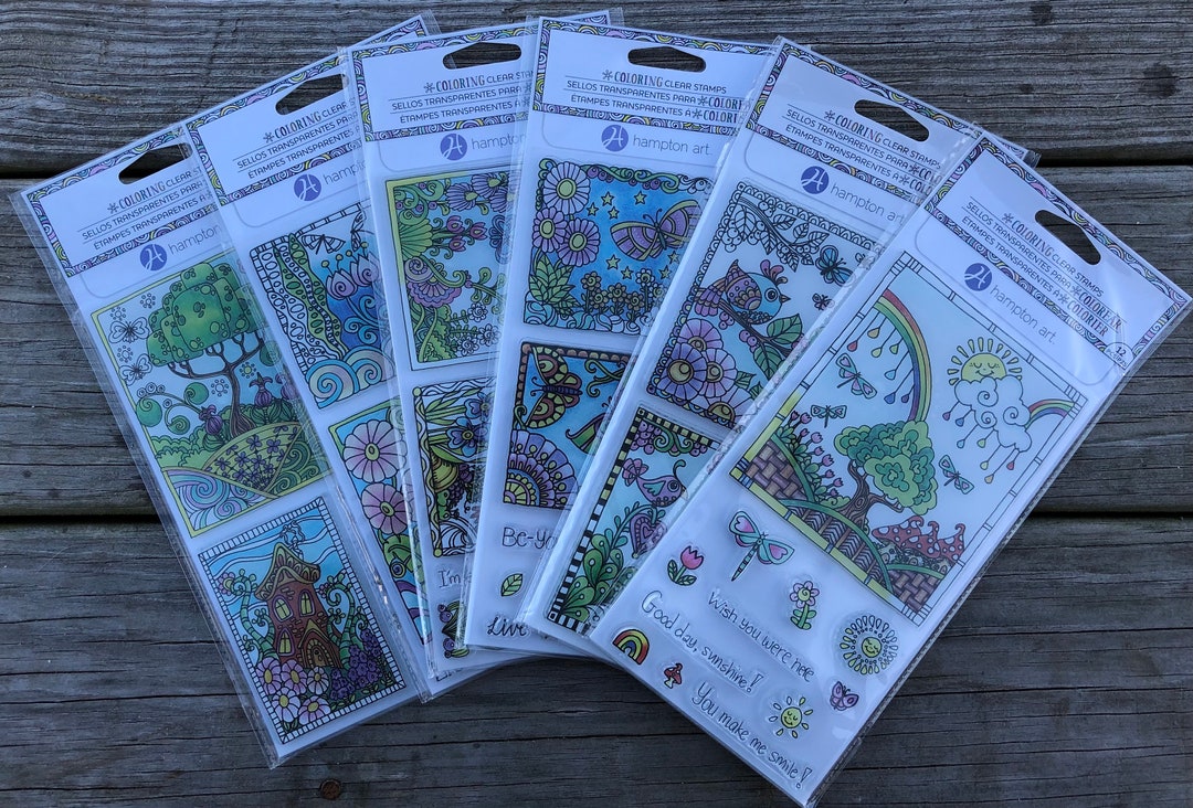 Hampton Arts Color Me Clear Stamps Card Making Stamps Etsy